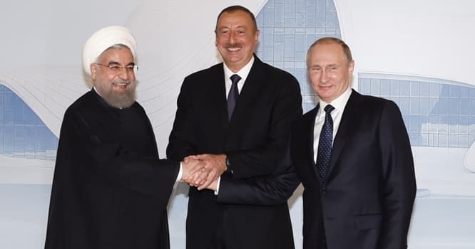İlham Əliyev, Vladimir Putin və Həsən Ruhanidən birgə BƏYANNAMƏ