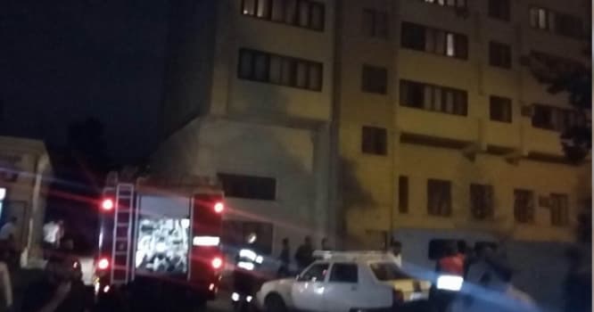 Binəqədidə ötən il yanğın baş vermiş binada yenidən yanğın oldu