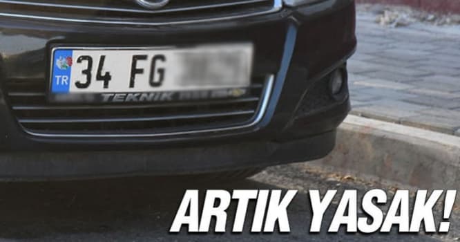 Türkiyədə avtomobillərdə FG hərfləri olan qeydiyyat nişanları yığışdırılacaq