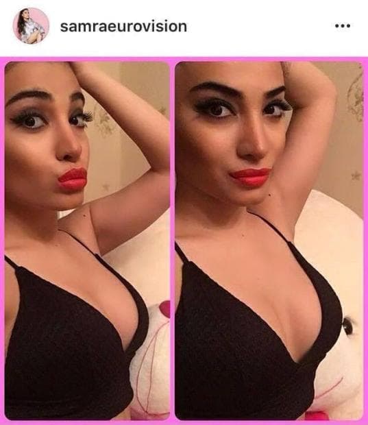 Səmra yenə sinəsini açdı - FOTO