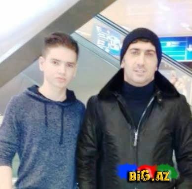 Rövşən Lənkəranski oğlu ilə - GİZLİ SAXLANILAN FOTO