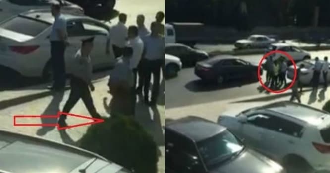 Döyüldüyü deyilən sürücü: "Məni kimsə vurmayıb"