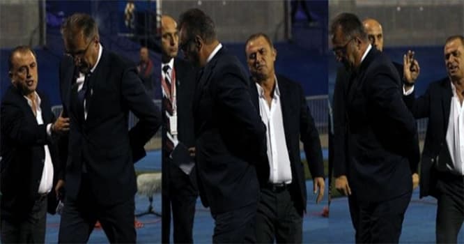 Fatih Terim xorvat həmkarı ilə toqquşdu, sonra da üzr istədi
