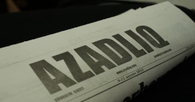 “Azadlıq” qəzetinin çapı dayandırıldı