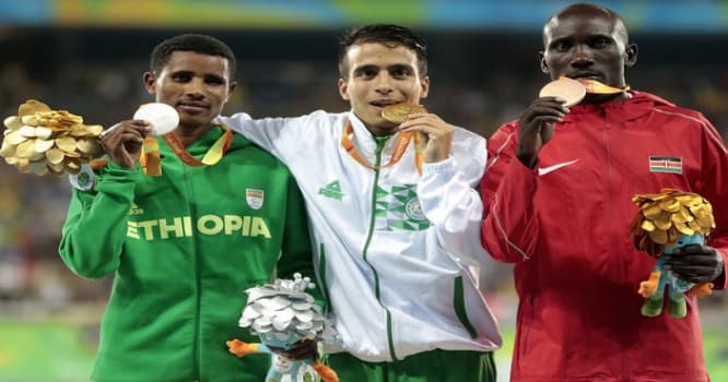 Paralimpiyaçı olimpiya çempionundan daha sürətli qaçdı