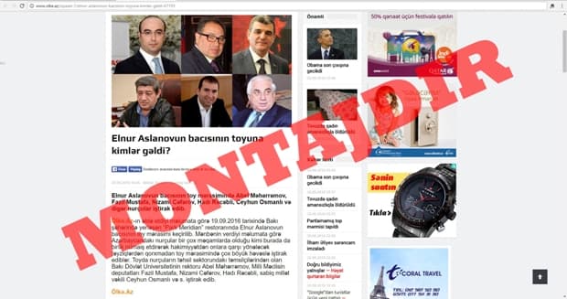 Ölkə.az saytına qarşı təxribat - FOTO
