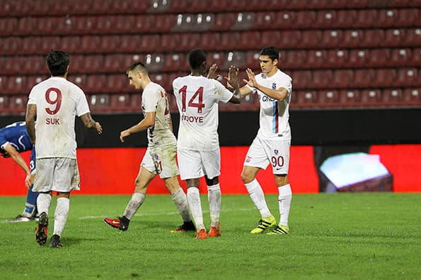 Şeydayev "Trabzonspor"da ilk rəsmi oyununda qol vurdu - FOTOLAR/VİDEO