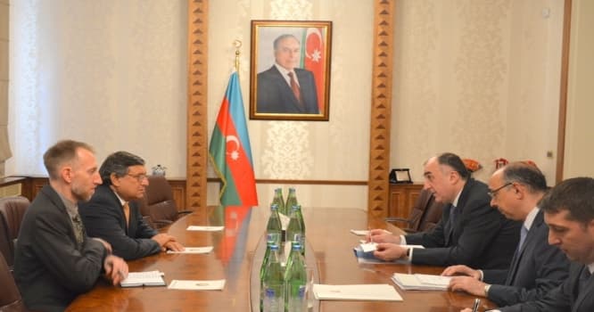 Elmar Məmmədyarov BMT nümayəndəsi ilə görüşüb