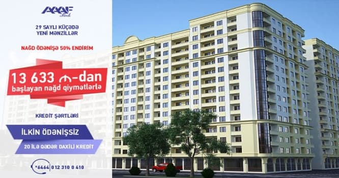 AAAF Parkdan ilkin ödənişsiz mənzil almaq imkanı!