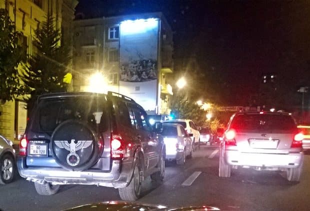 Bakıda nasizmin təbliğatçıları peyda olub? - FOTO