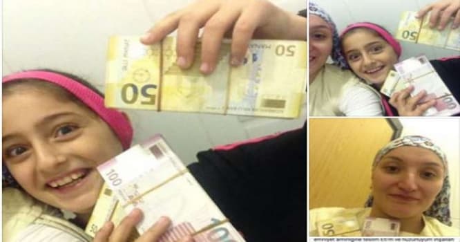 Gənc qadın avtobus dayanacağından 25 min manat tapdı - VİDEO