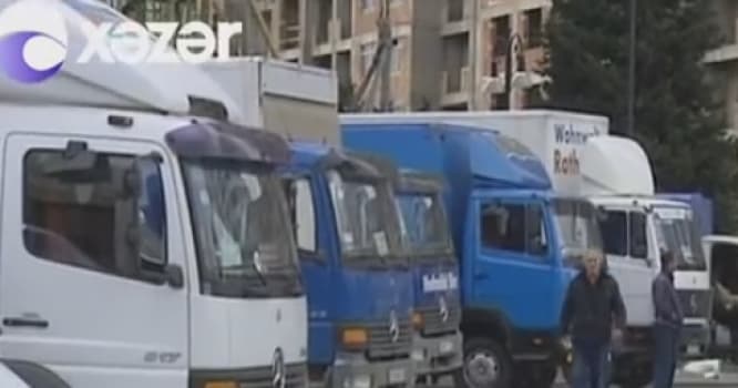 Yük maşını sahiblərinin müştəri dərdi - VİDEO