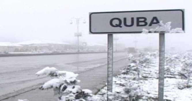 Qubada güclü qar rayonun 8 kəndi ilə əlaqəsini kəsdi
