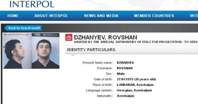 "İnterpol"dan Rövşən Lənkəranski QƏRARI
