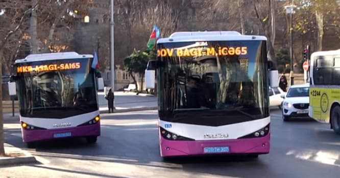 Bakıda 9 avtobusun marşrut xətti dəyişdirildi