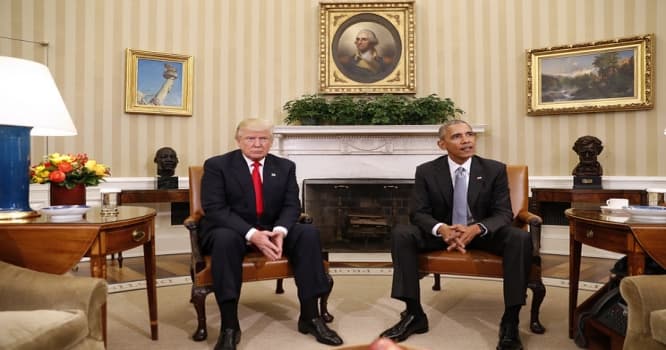 Donald Tramp Ağ Evdə Barak Obama ilə görüşdü