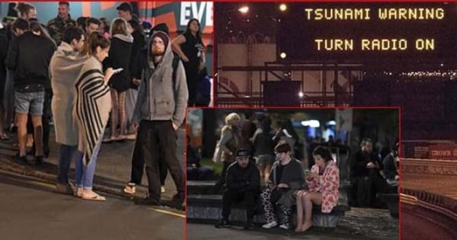 Yeni Zellandiyada sunami: sakinlər təxliyə edilir - FOTOLAR