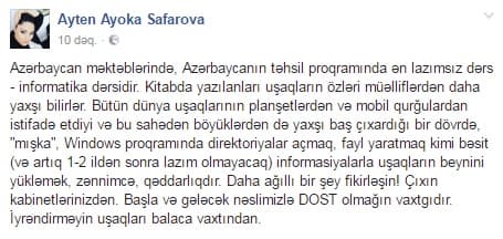 "İyrəndirməyin uşaqları balaca vaxtından" - Aparıcıdan müəllimlərə sərt təpki