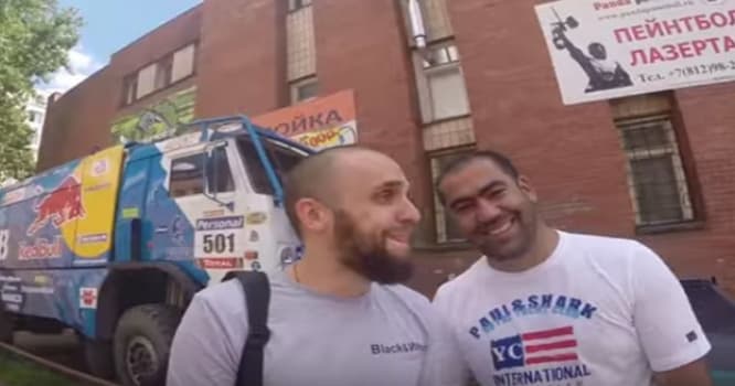 Azərbaycanlı milyarderin qardaşı oğlu "KamAz"la "avtoş"luq etdi - VİDEO