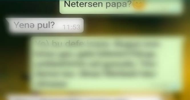 Azərbaycanlı ata və qızının rekord qıran "WhatsApp" söhbəti - FOTO