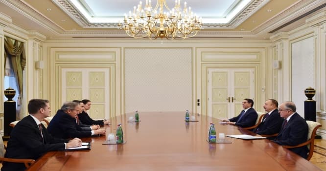 İlham Əliyev Dövlət Departamentinin xüsusi elçisin qəbul edib
