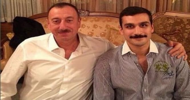 İlham Əliyev kürəkəni ilə... - FOTO