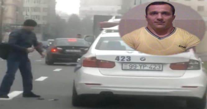 Bakıda polis maşınını çəkiclə sındıran şəxsin məhkəməsi başlayıb