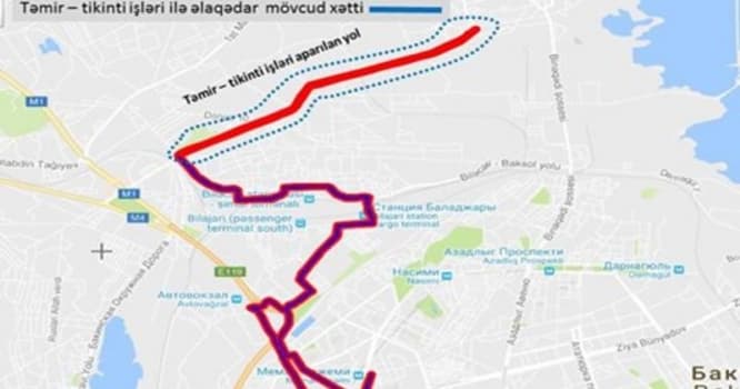 Daha bir avtobusun yolu dəyişdi