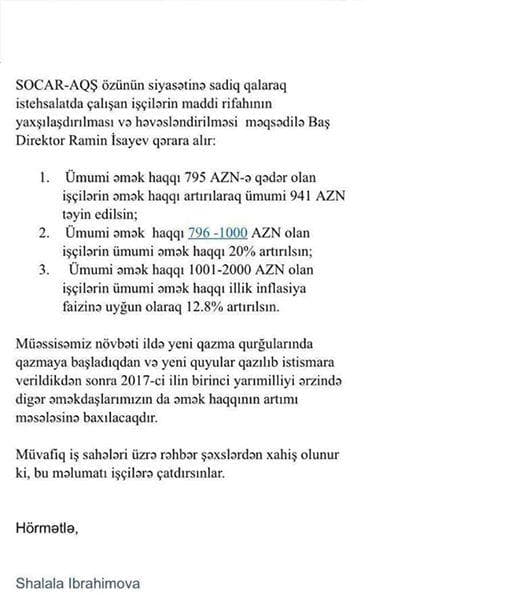 Bu sahədə maaşlar artırıldı - 15 faiz