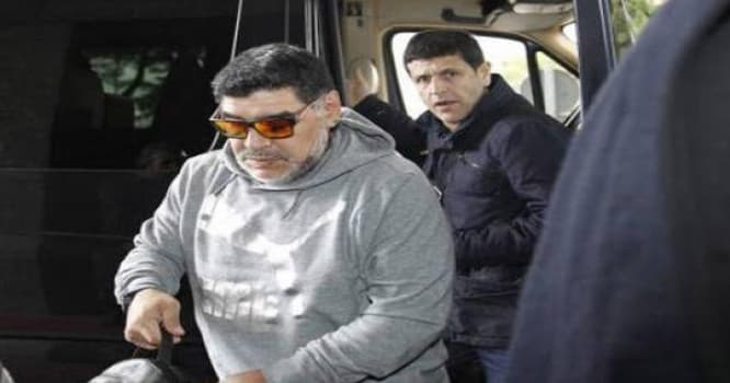 Maradonanı polis saxladı