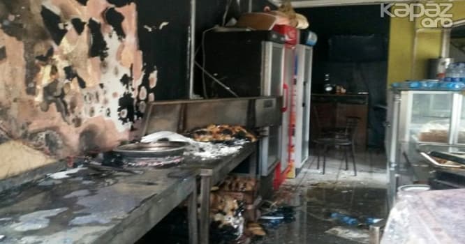 Dönərxanada baş verən partlayışın VİDEOSU