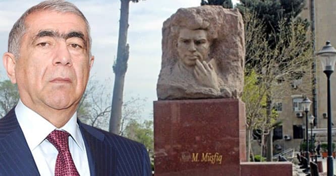 Mikayıl Müşfiqin heykəlinin sökülməsi ilə bağlı ŞOK İDDİA