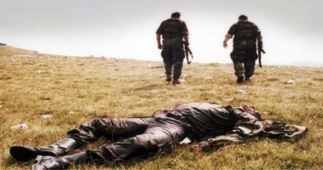 Erməni hərbçilər yaralandı - Döyüş mövqeyində