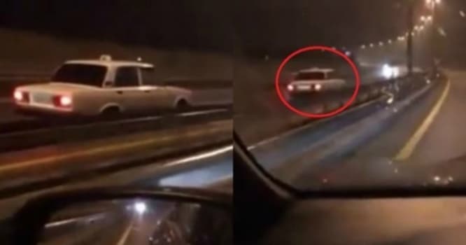Bakıda "kamikadzelik" edən taksi sürücüsü saxlanıldı - FOTO/VİDEO