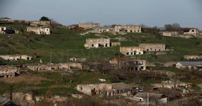 Aprel müharibəsindən sonra ermənilərin qoyub qaçdığı kənd - FOTOLAR