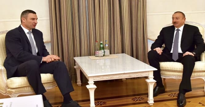 Prezident İlham Əliyev Vitali Kliçkonu qəbul edib