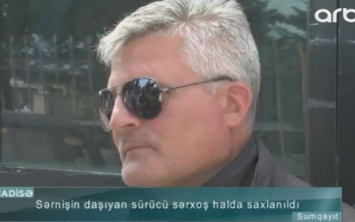 Sərnişin daşıyan avtobus sürücüsü sərxoş halda saxlanıldı - VİDEO