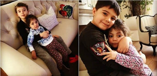 Leyla Əliyevanın əkizləri və Əminədən yeni fotolar
