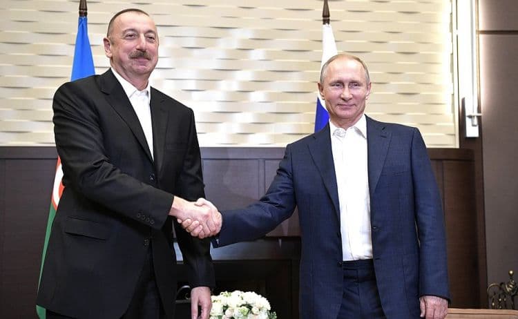 Azərbaycan və Rusiya prezidentləri g&ouml;r&uuml;şd&uuml; (FOTO)
