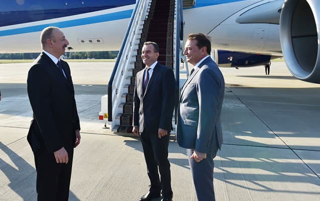 İlham Əliyev Rusiyaya getdi (FOTO)