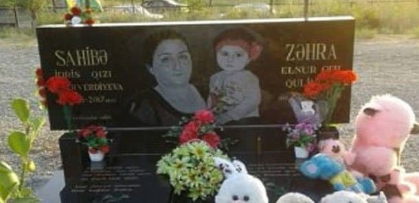 Ermənilərin öldürdüyü Zəhra və nənəsinin qırx mərasimi keçirilir