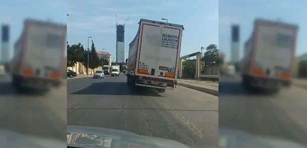 Bakıda &ldquo;TIR&rdquo; s&uuml;r&uuml;c&uuml;lərə təhl&uuml;kəli anlar yaşatdı (VİDEO)
