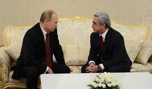 So&ccedil;idə Putinlə Sarkisyan arasında g&ouml;r&uuml;ş ke&ccedil;irilir