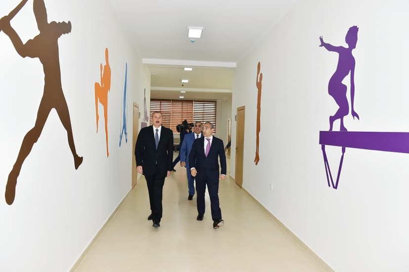 Prezident Zuğulba tədris idman bazasının açılışında iştirak edib (FOTOLAR)