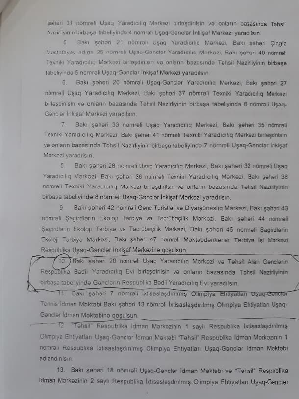 Nazirlik 300-dən çox müəssisəni ləğv etdi: yüzlərlə insan işsiz qalacaq (FOTOFAKT)