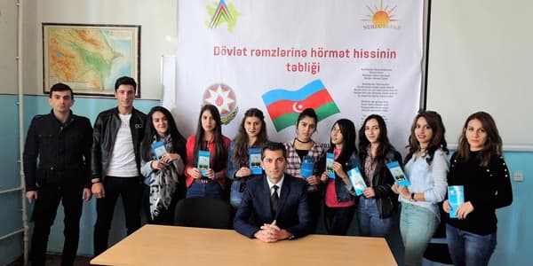“Nurlu Sabah”dan dövlət rəmzlərinə hörmət təlimi (FOTOLAR)