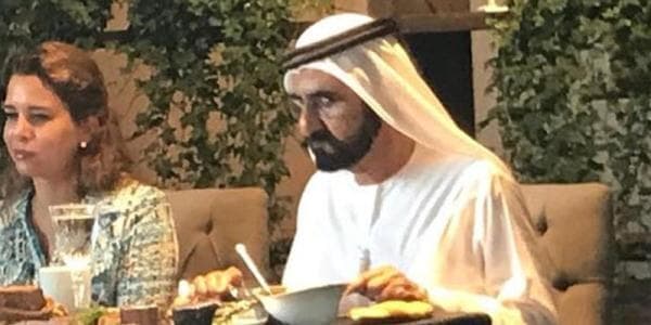 Dubay Şeyxi və xanımı "Baku Cafe"də  (FOTO)