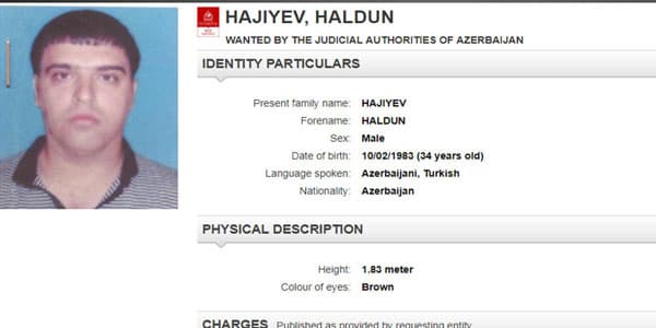 İnterpol daha bir azərbaycanlını axtarışa verdi
