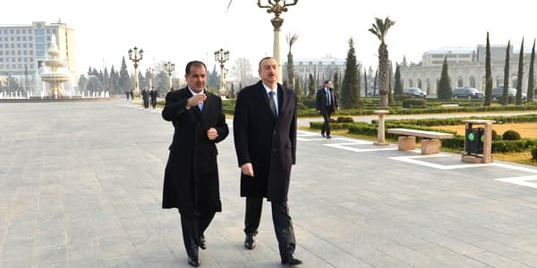 İlham Əliyev Gəncədə - FOTO