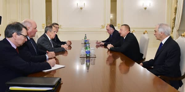 Sergey Lavrov Bakıya gəldi, İlham Əliyevlə görüşdü